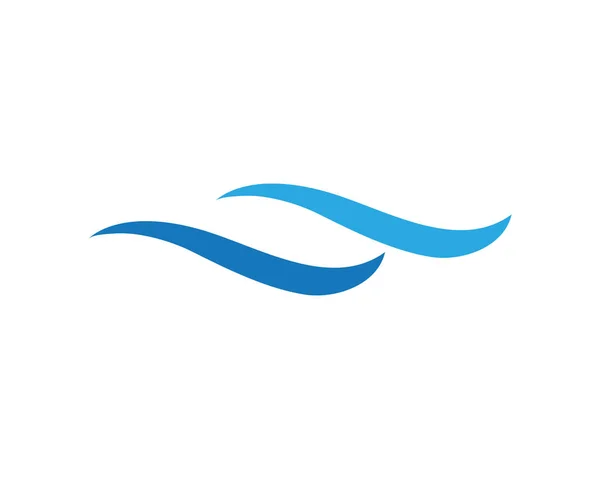 Water wave Logo Template vector — Stock Vector