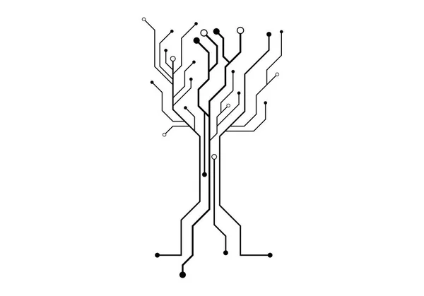 Diseño de ilustración de circuito — Archivo Imágenes Vectoriales