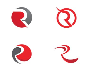 R Harfi Logo Simgesi Tasarımı