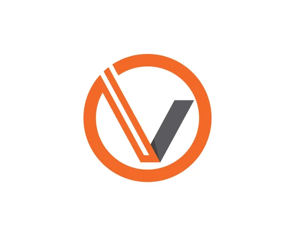 V brevmall logotypen vektor — Stock vektor