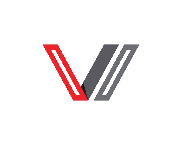 V Letter Logo Template vector