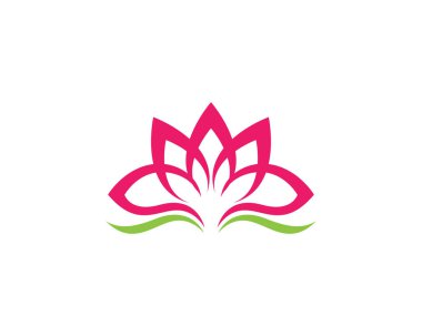 Güzellik vektör çiçek tasarım logo