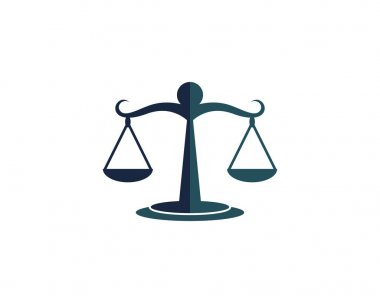 Adalet hukuk Logo şablonu vektör