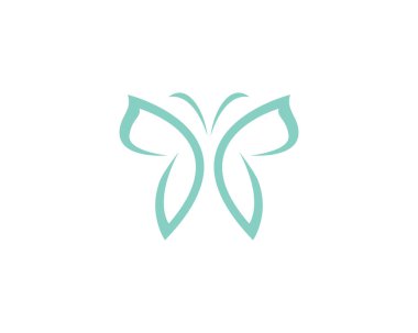 Güzel kelebek logosu şablonu