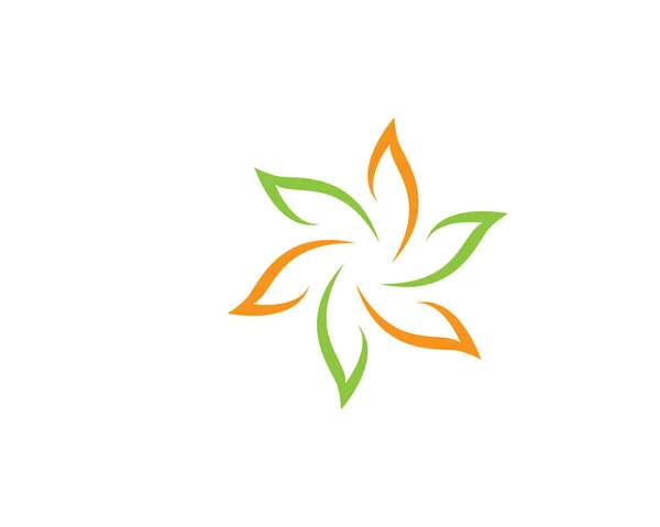 Yaprak ekoloji doğa Logo şablonu — Stok Vektör