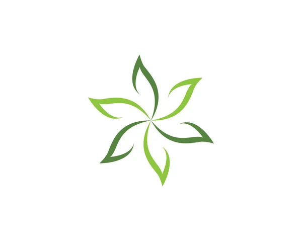 Naturaleza de la ecología de la hoja Logo Template — Archivo Imágenes Vectoriales