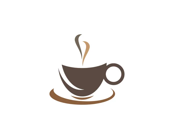 Modèle de logo tasse de café — Image vectorielle