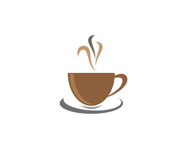 Templat logo cangkir kopi - Stok Vektor