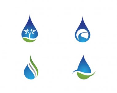 su damlası logo şablonu