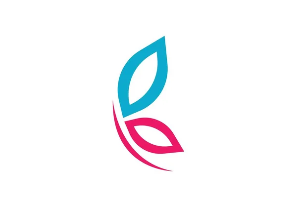 Vlinder logo sjabloon — Stockvector