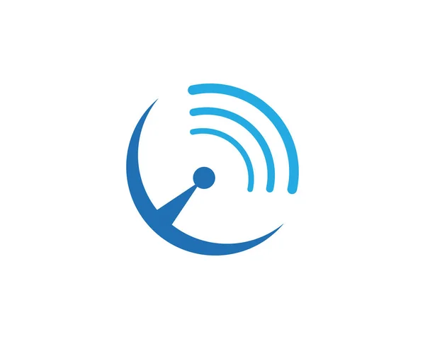 無線のロゴのテンプレート — ストックベクタ