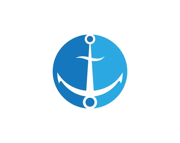 Anchor icon Logo Template — Stock Vector