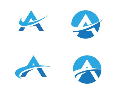 Bir harf logo şablonu