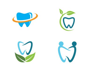 Diş logo şablonu vektör