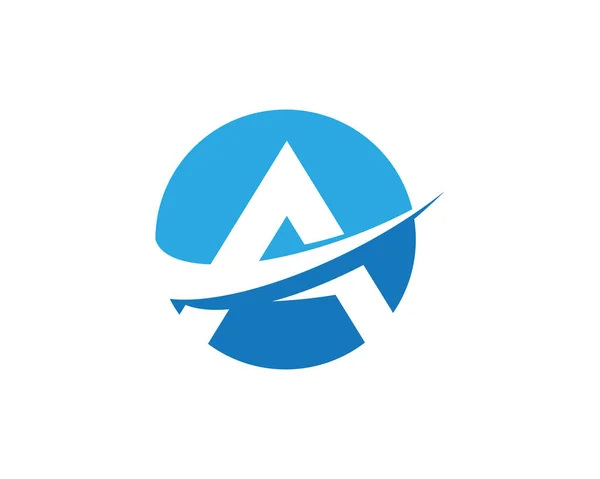 Een letter logo sjabloon — Stockvector