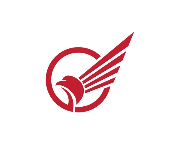 Falcon Logo Plantilla Vector — Vector de stock