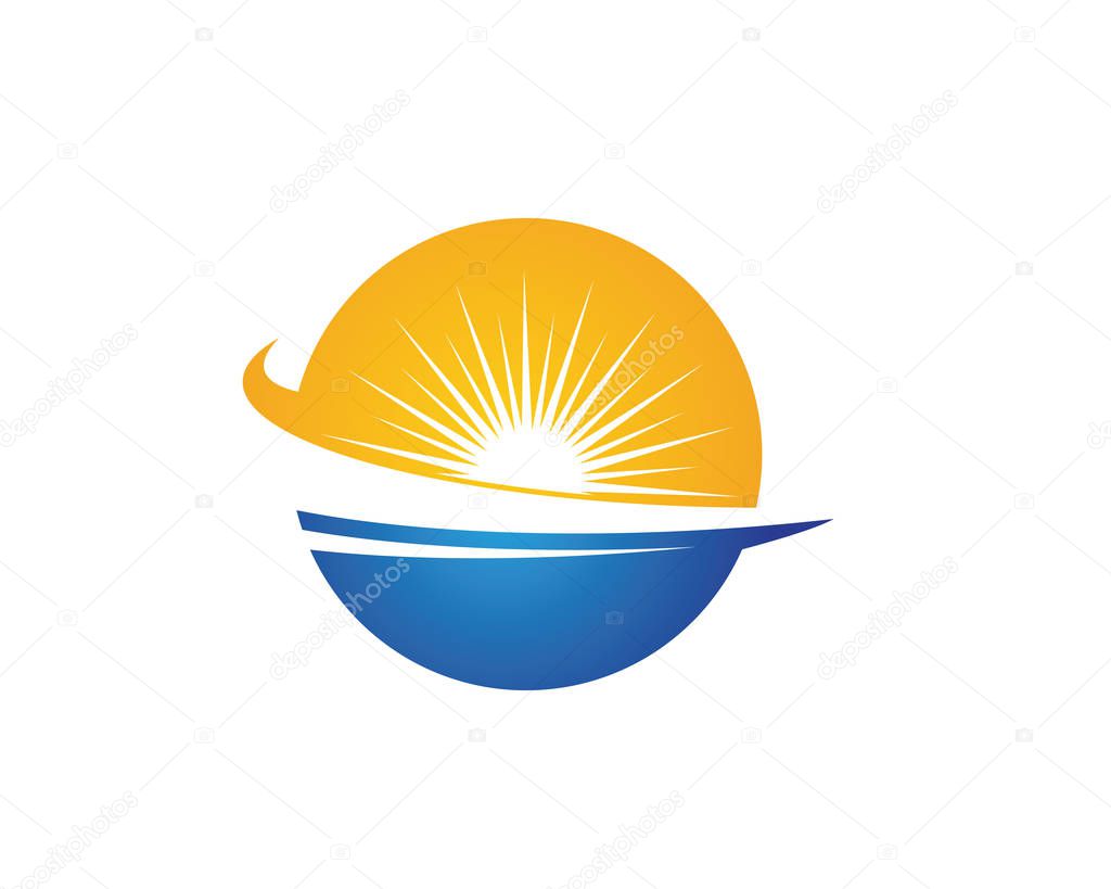 Sun Vector illustration Icon Logo Template design