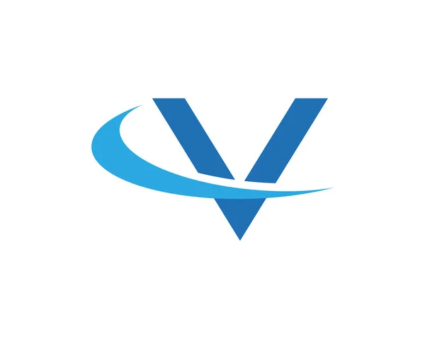 Vektorová ikona šablony loga V — Stockový vektor