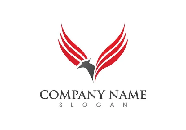 Logo Falcon Eagle Bird — Vettoriale Stock