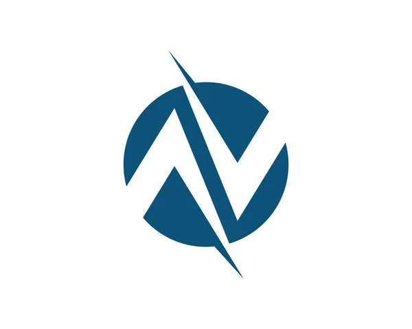 N Літера Логотип Шаблон Векторна піктограма — стоковий вектор
