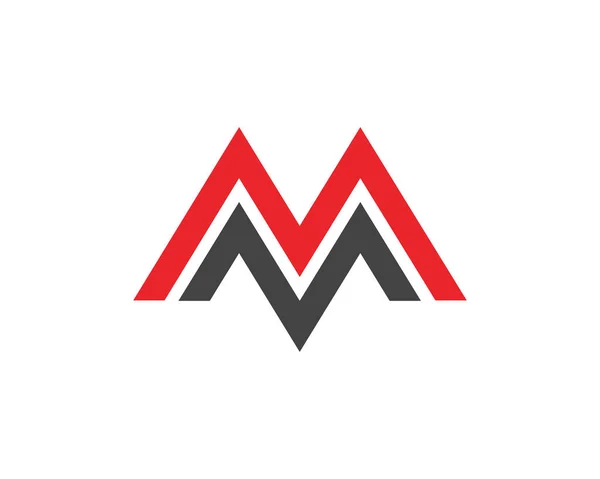 Empresa de negócios M logotipo da carta —  Vetores de Stock