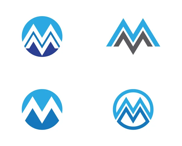 Unternehmen Unternehmen m Brief Logo — Stockvektor