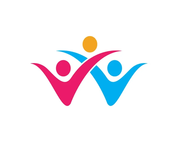 Community Care Logo Vorlage — Stockvektor