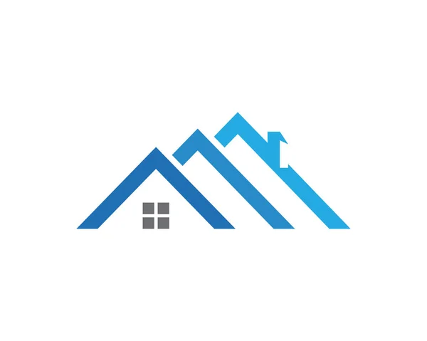 Логотип недвижимости и строительства — стоковый вектор