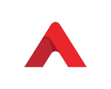 Bir mektup Logo şablonu vektör