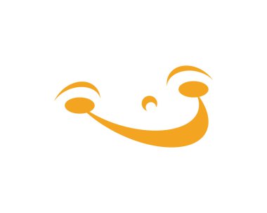 Vektör çizim tasarım gülümse