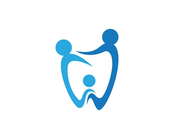 歯科のロゴのテンプレート — ストックベクタ