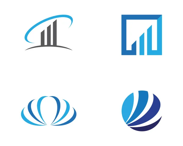 Modelo de logotipo profissional de finanças de negócios —  Vetores de Stock