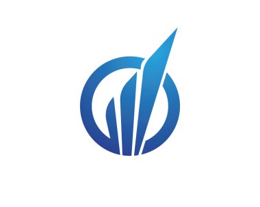 Kanat Falcon Logo şablonu vektör