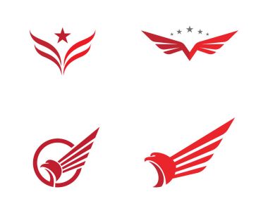  Şahin kanat Logo şablonu