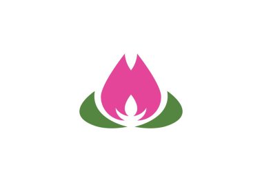  çiçek tasarım logo şablon simgesi