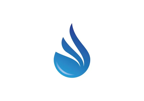 Plantilla de logotipo gota de agua — Vector de stock