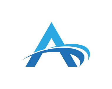 Bir harf logo şablon vektör simgesi