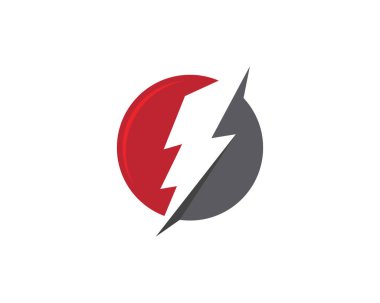 Yıldırım Logo şablonu vektör