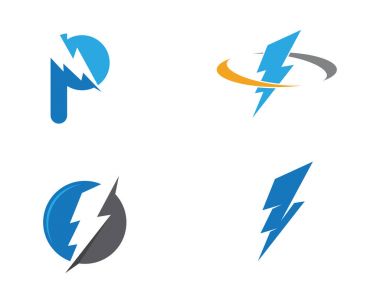 Yıldırım Logo şablonu vektör