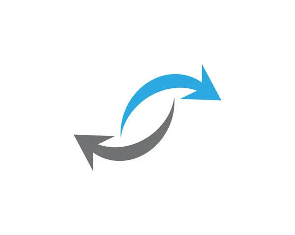 Ikona se šipkou vektorové ilustrace Logo — Stockový vektor