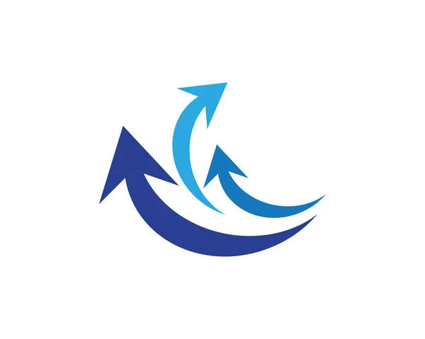Logo icona illustrazione vettoriale freccia — Vettoriale Stock