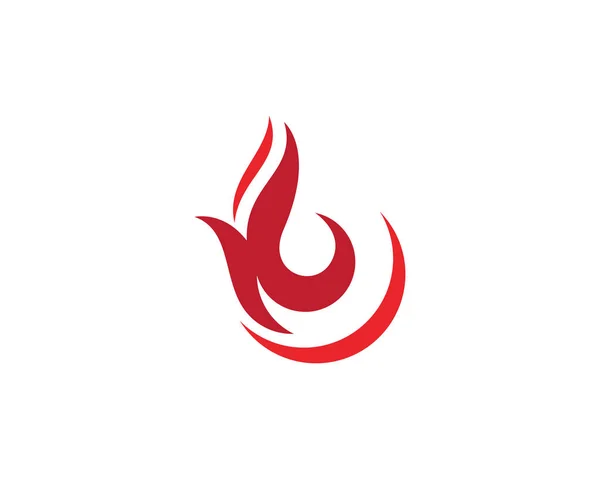 Wzór logo płomienia ognia — Wektor stockowy