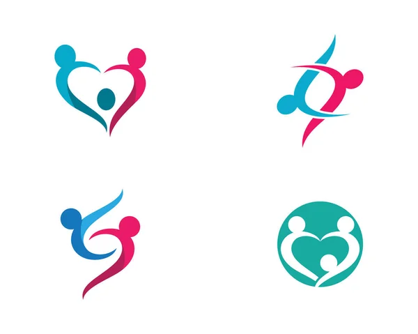 Samhällsvård Logotyp — Stock vektor