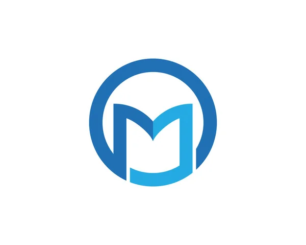 M Buchstabe Logo Vorlage — Stockvektor