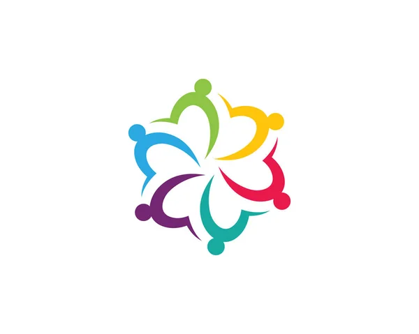 Шаблон логотипа сообщества — стоковый вектор