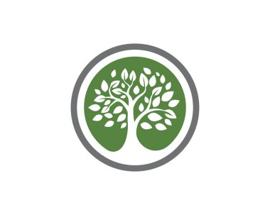 Yaprak ekoloji doğa Logo şablonu