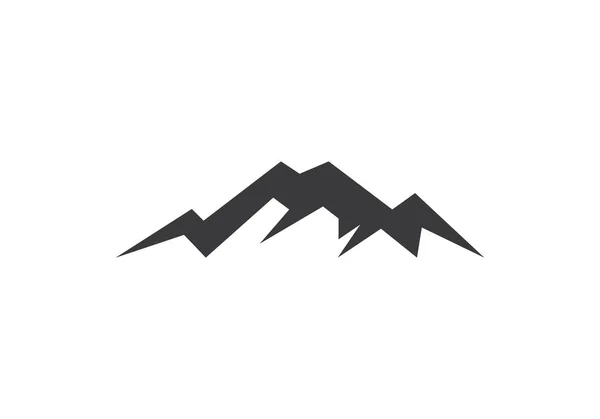Mountain range symbol | Mountain range icon. Mountains with clouds ...