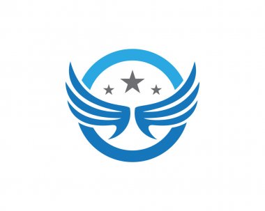 Kanat Falcon Logo şablonu