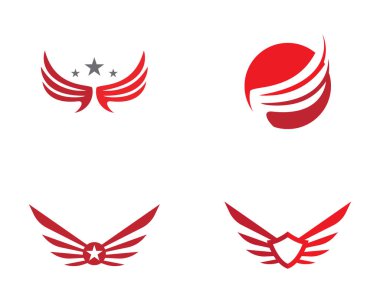 Kanat Falcon Logo şablonu