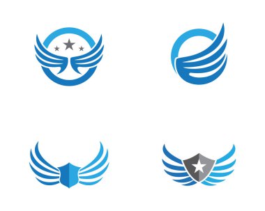 Kanat Falcon Logo şablonu